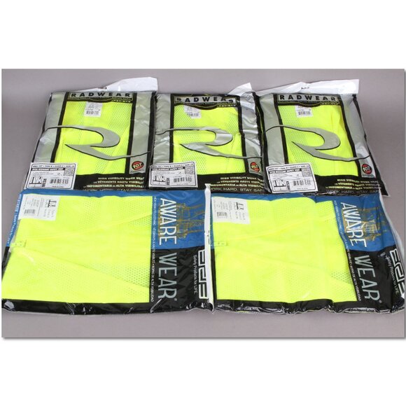 Lot of 5 safety vests size 2XL Aware Wear S363P Radwear SV2ZGM2X BRAND NEW!!! - Picture 1 of 6